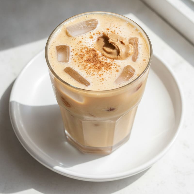 High-Protein Vanilla Oatmilk Iced Coffee
