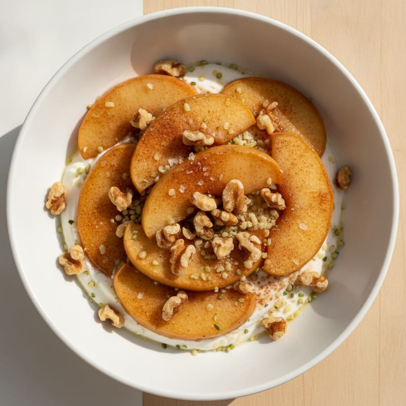 Baked Cinnamon Apple Protein Bowl