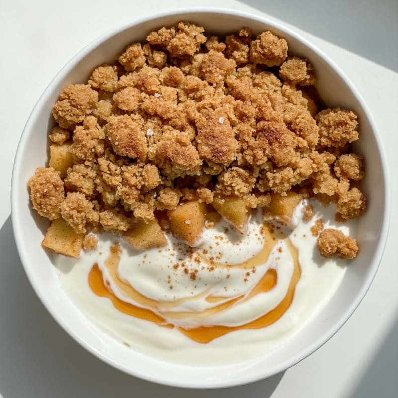Baked Apple Crumble with Cinnamon Streusel