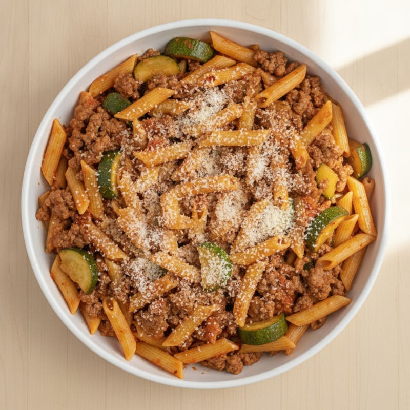 Lean Beef and Vegetable Pasta Skillet