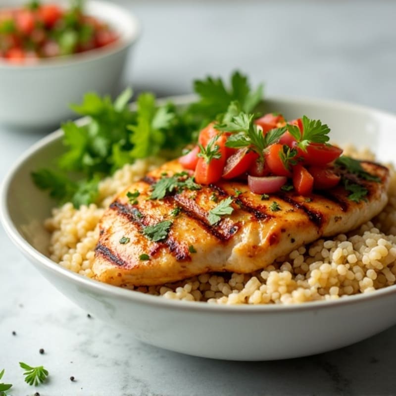 Cilantro-Lime Chicken Rice Bowl with Fresh Salsa