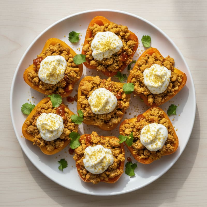 Bell Pepper Turkey Nacho Bites