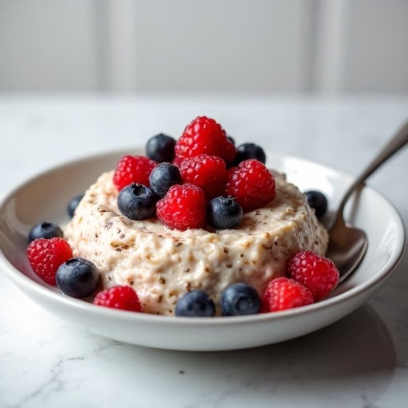 Healthy Creamy Berry Overnight Oats