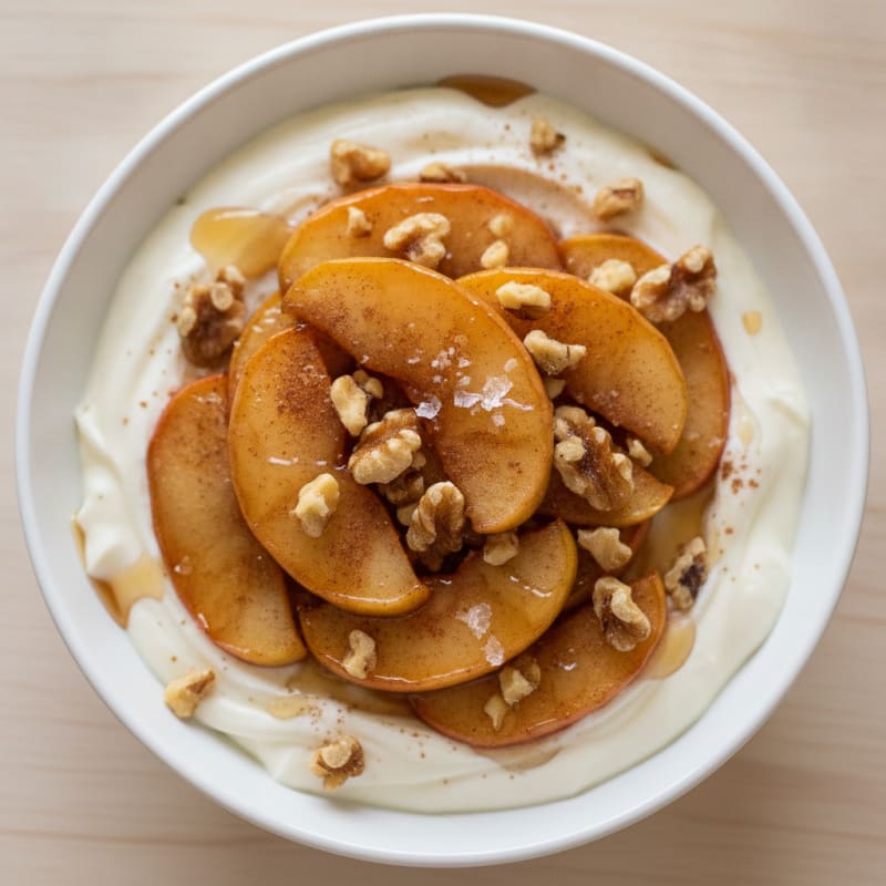Yogurt Bowl with Caramelized Apples