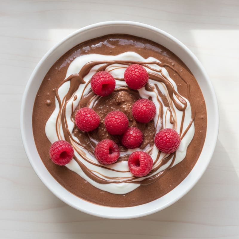 Silky Chocolate Protein Pudding with Greek Yogurt
