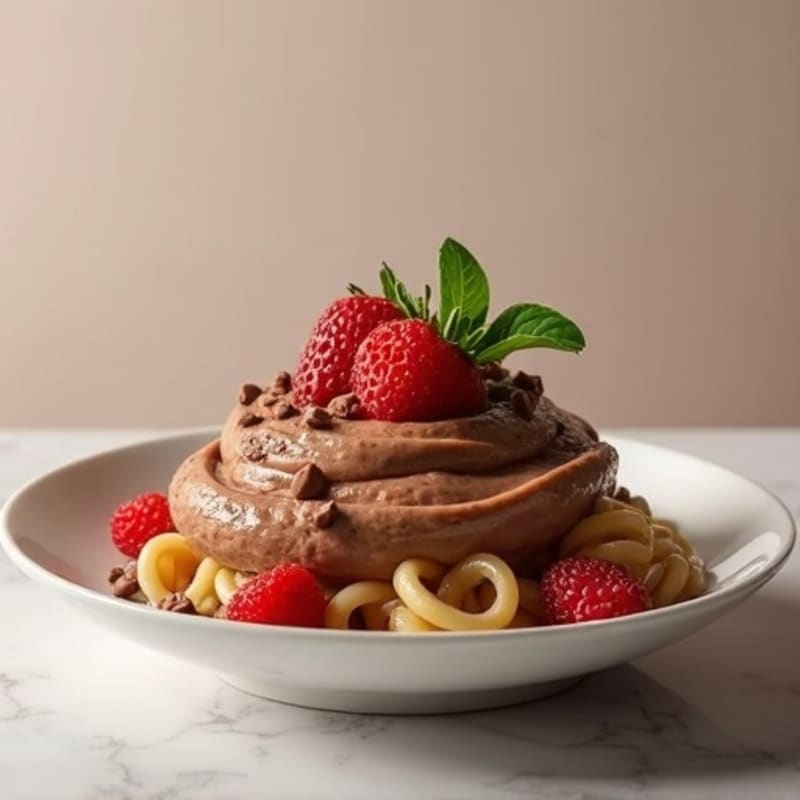 High-Protein Chocolate Pasta Pudding