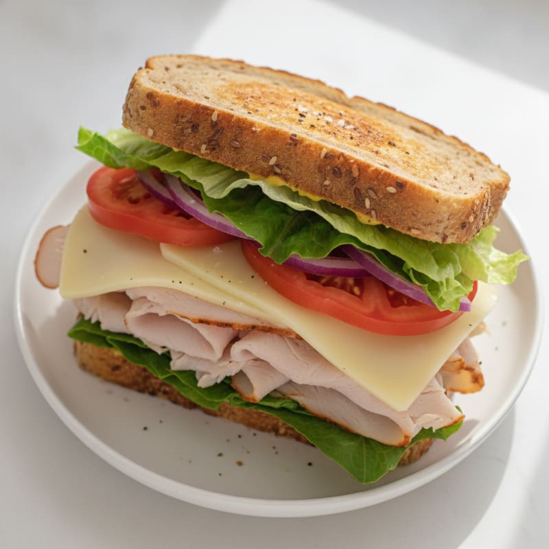 Classic Turkey and Provolone Sandwich