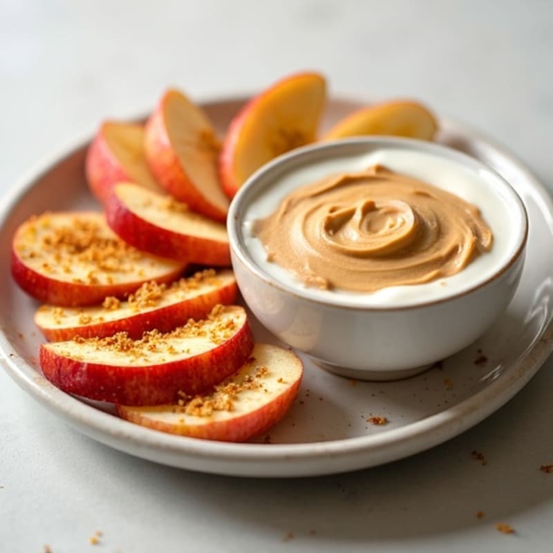 Crispy Apple Slices with Creamy Almond Butter