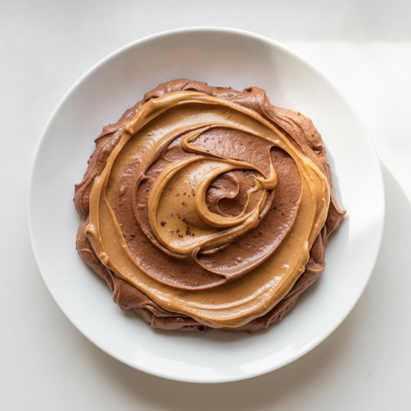 Silky Chocolate Protein Pudding with Peanut Butter Swirl