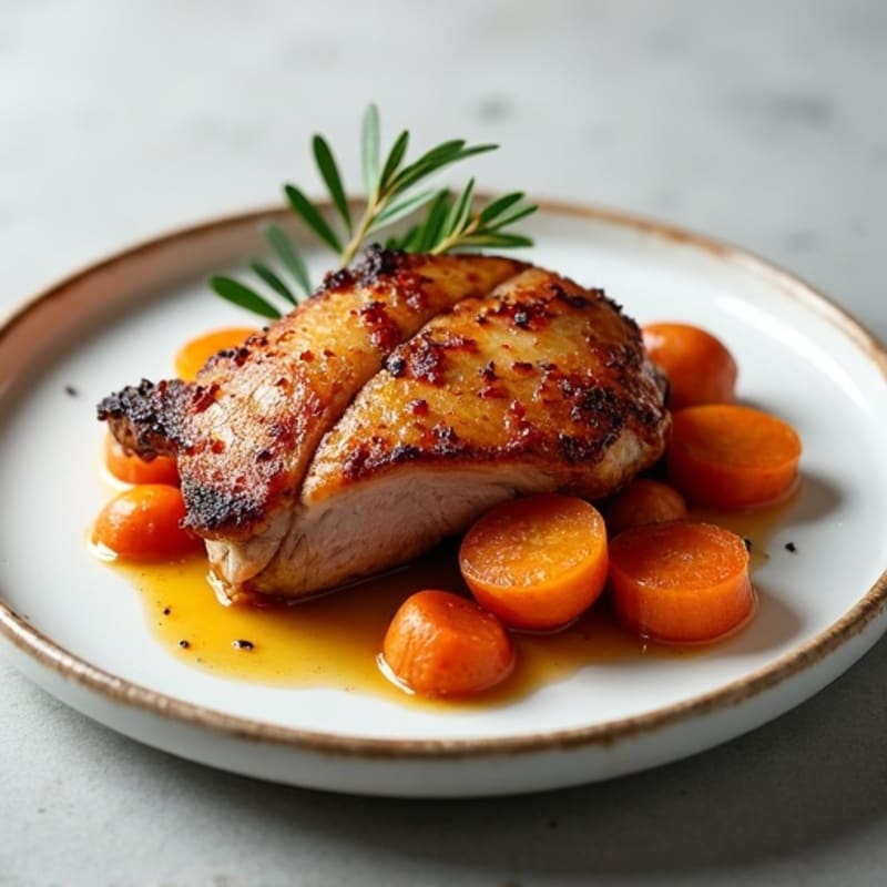 Crispy Roasted Duck with Root Vegetables