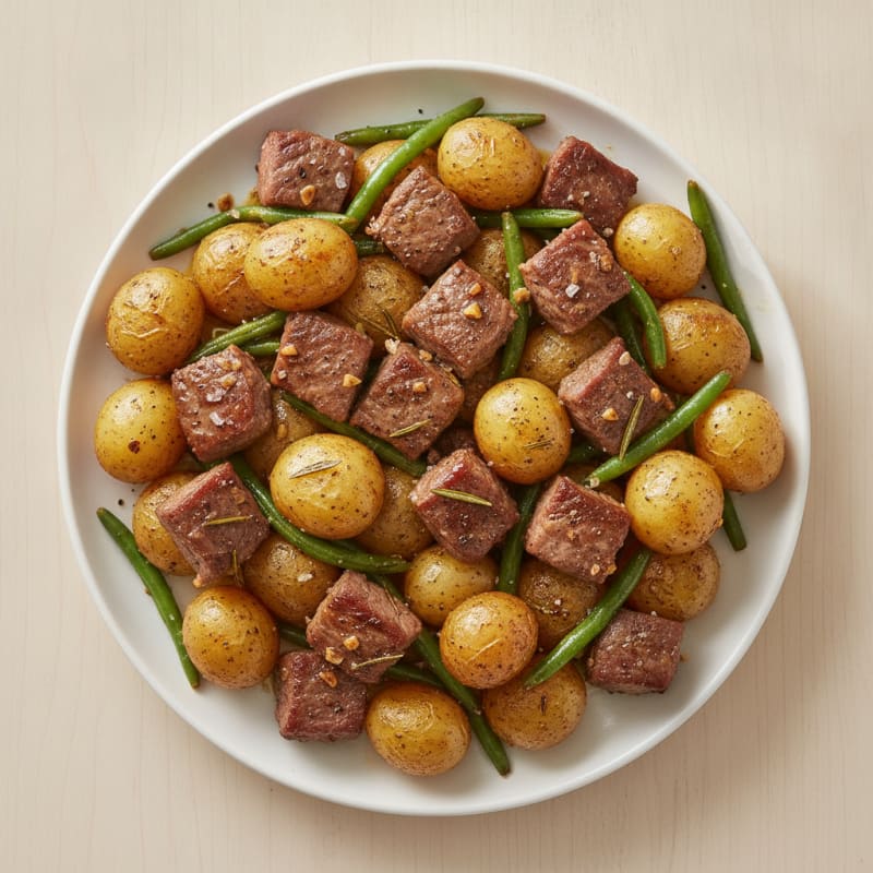 Garlic Herb Roasted Beef and Potatoes