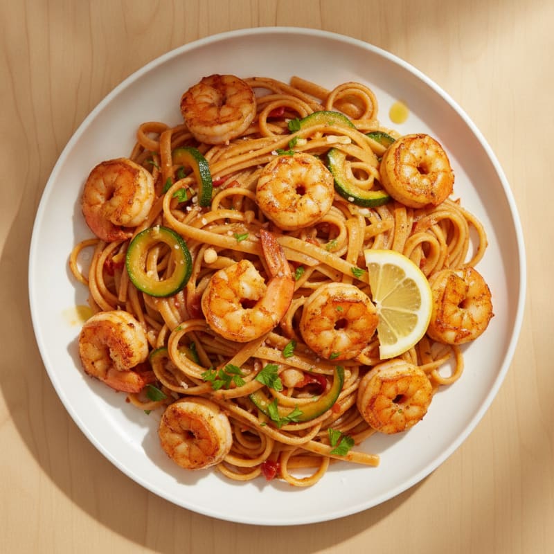 Spicy Calabrian Chili Shrimp Linguine