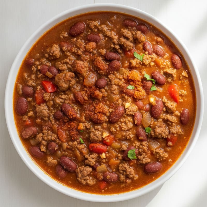 Hearty Beef and Kidney Bean Chili