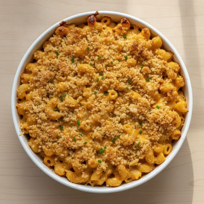 Baked Macaroni and Cheese with Toasted Breadcrumbs