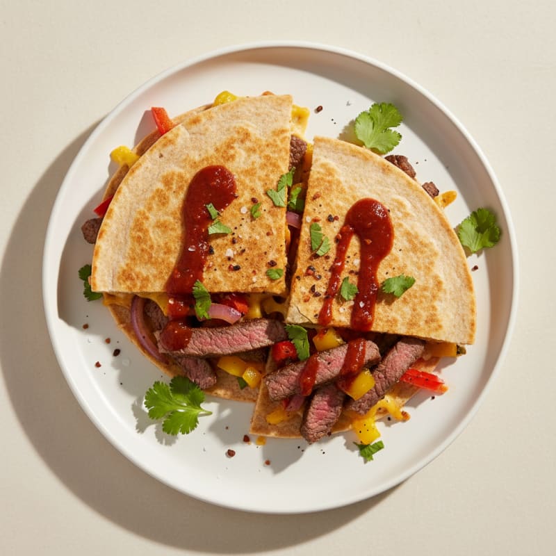Crispy Chipotle Steak Quesadillas