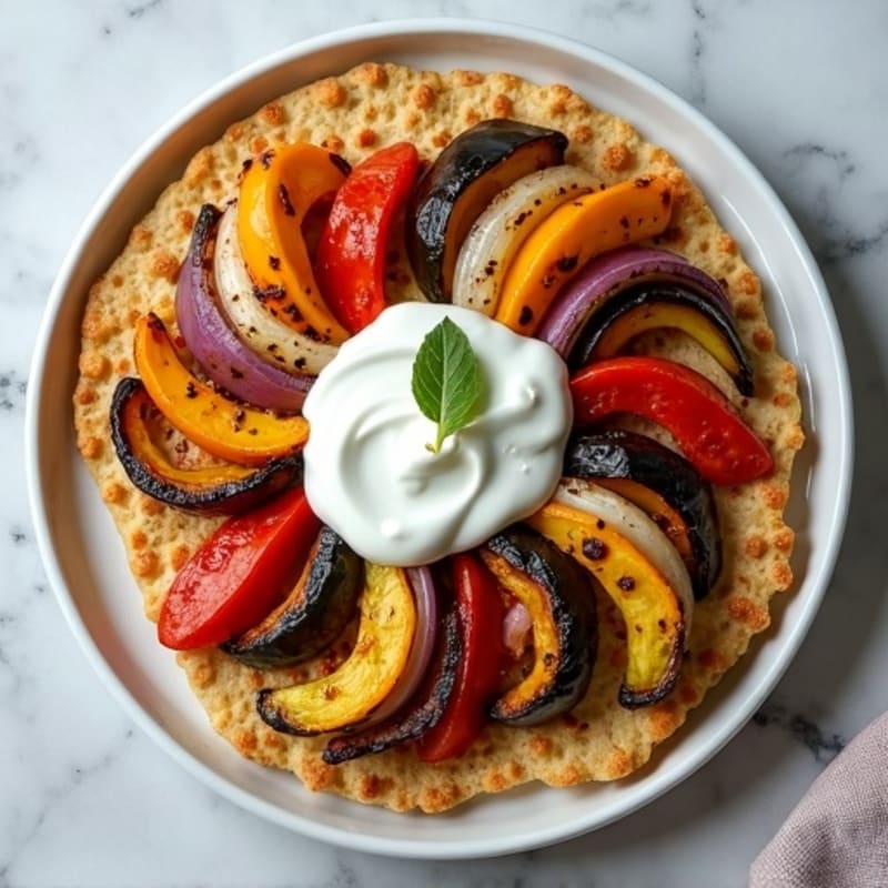 Crispy Roasted Vegetable Flatbread
