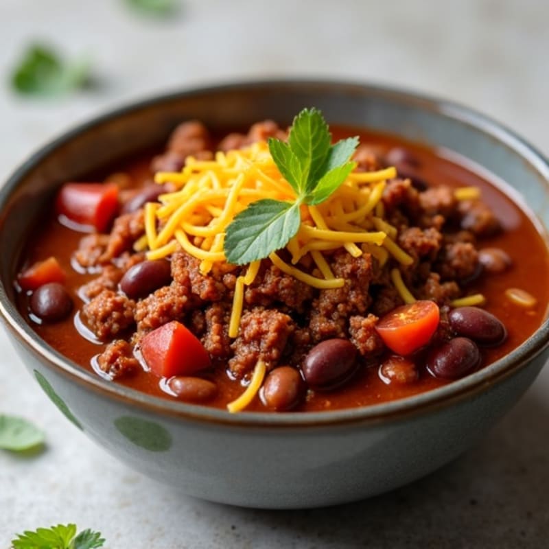 Hearty Slow Cooker Beef Chili