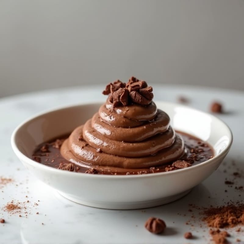 Silky Chocolate Protein Pudding with Greek Yogurt