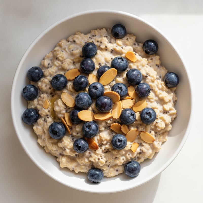 Blueberry Almond Overnight Oats