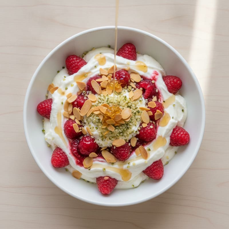 Greek Yogurt Protein Parfait with Berries