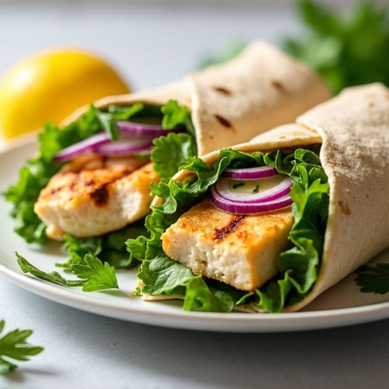 Lemon Herb Grilled Chicken Wrap