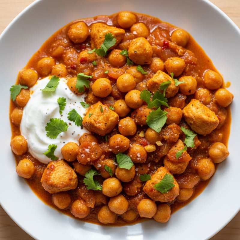 Hearty Chickpea Masala with Fragrant Spices