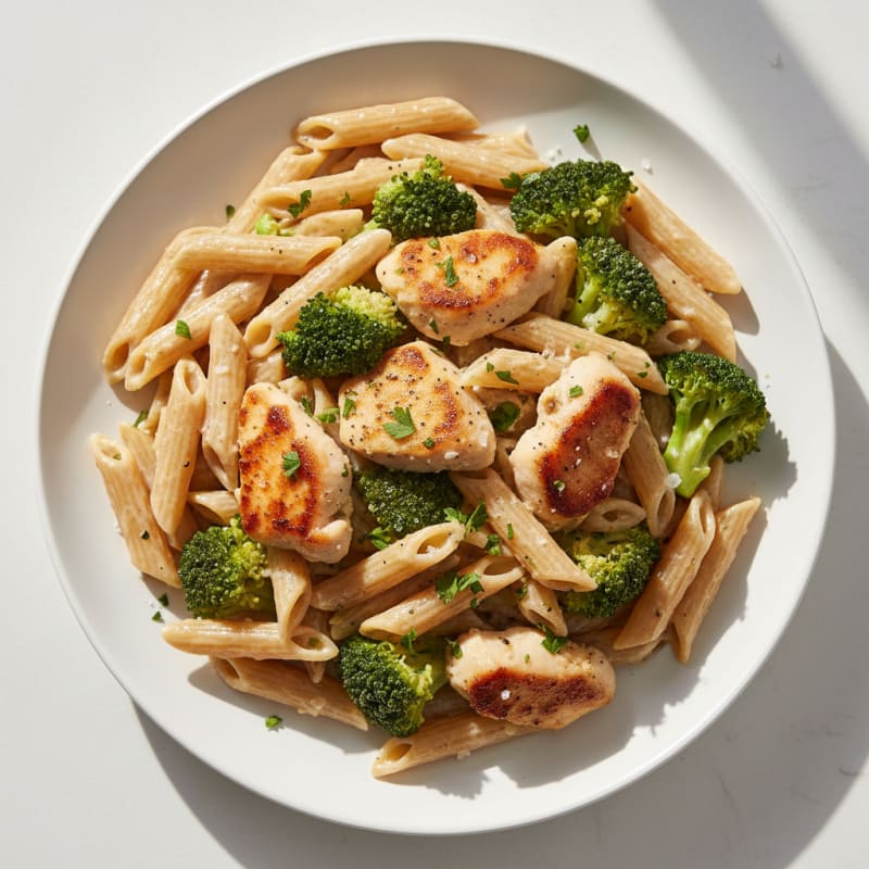Garlic Parmesan Chicken Alfredo Pasta