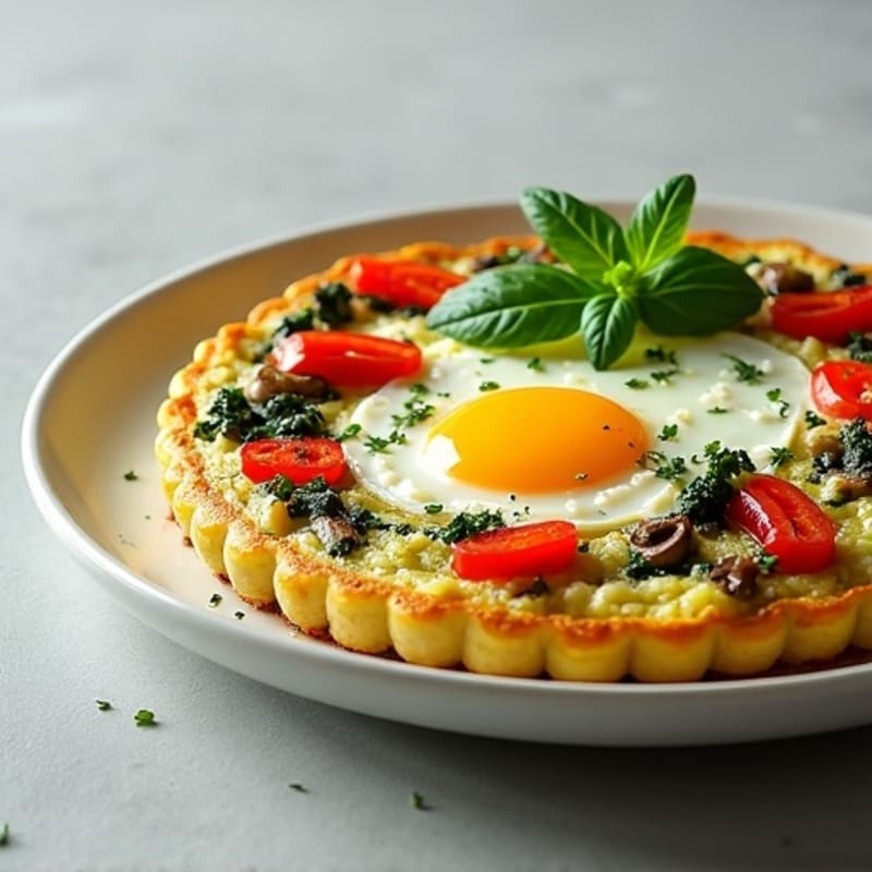 Fluffy Herb-Baked Egg White Frittata