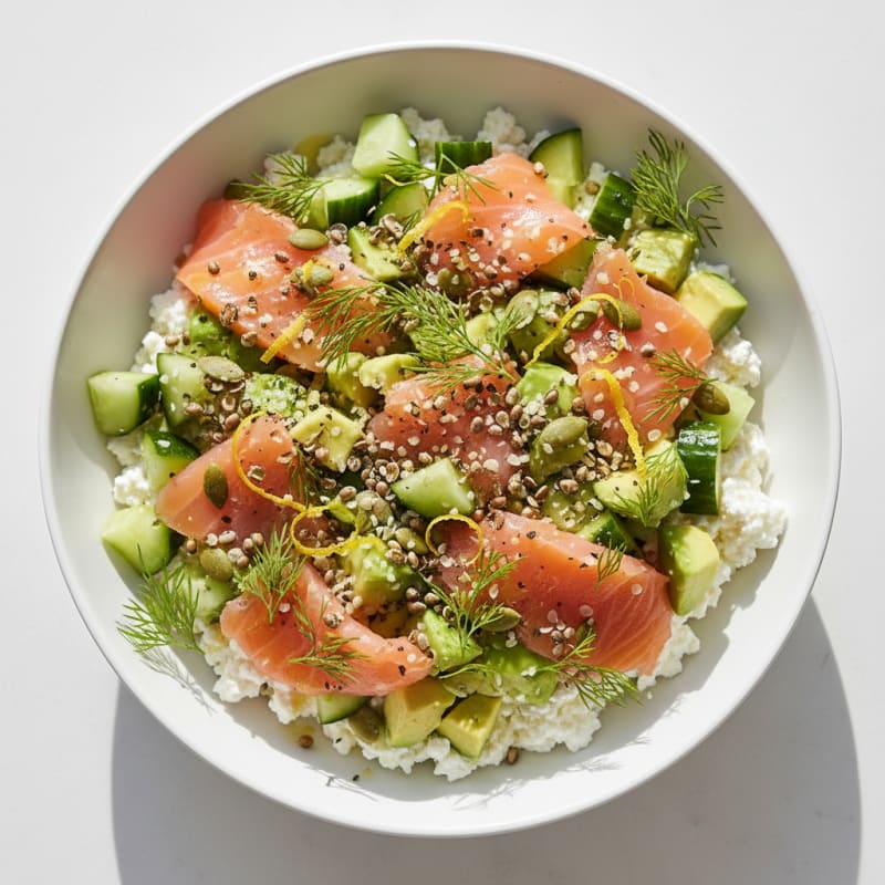 Lemon-Herb Cottage Cheese Bowl