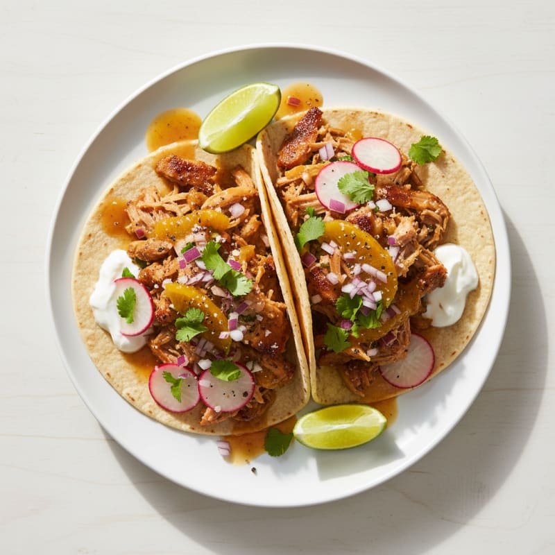 Slow-Cooked Pork Carnitas Tacos