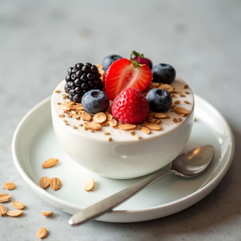 Silky Greek Yogurt Protein Pudding with Chia Seeds