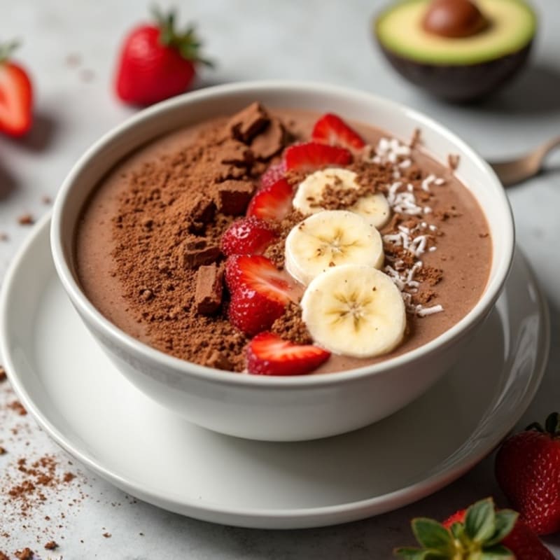 Creamy Chocolate Protein Smoothie Bowl