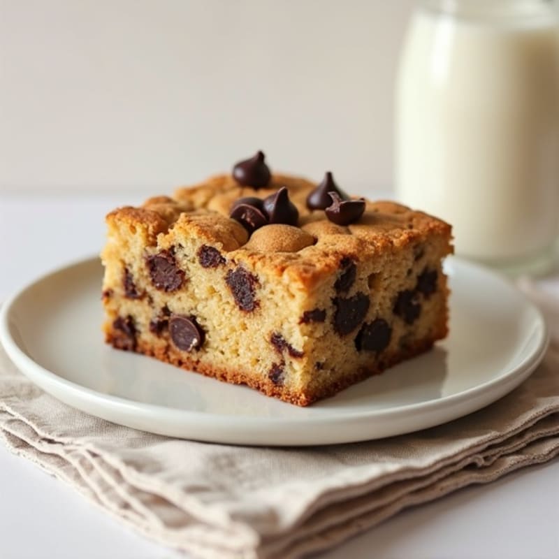 Protein-Packed Almond Flour Chocolate Chip Cookie Cake