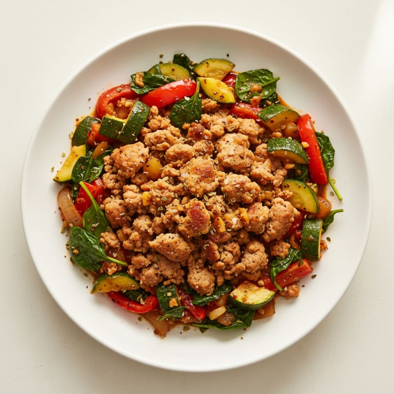 Ground Turkey and Veggie Power Bowl