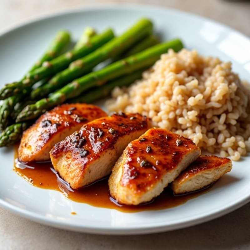 Sticky Teriyaki Chicken with Roasted Asparagus
