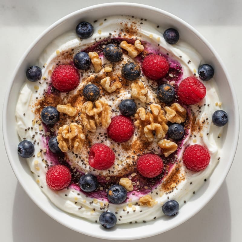 Creamy Greek Yogurt with Berries