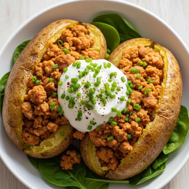 Loaded Baked Potatoes with Chives