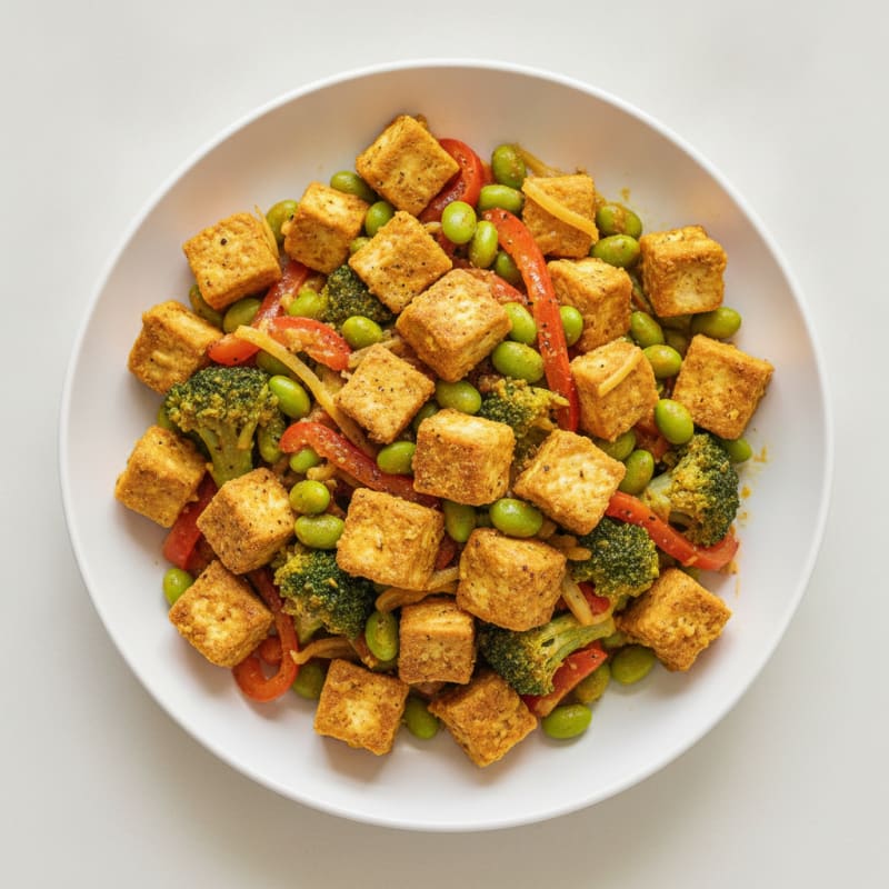 Ginger-Turmeric Tofu Stir-Fry