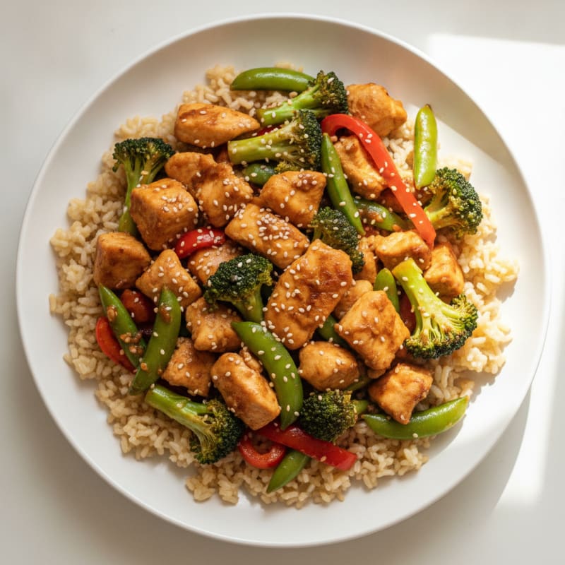 Ginger-Garlic Chicken Stir-Fry