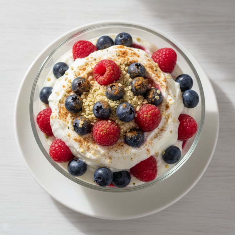 High-Protein Vanilla Berry Parfait
