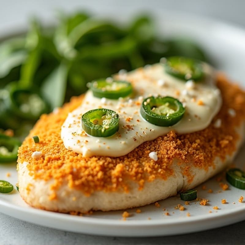Baked Jalapeño Popper Chicken with Crispy Topping