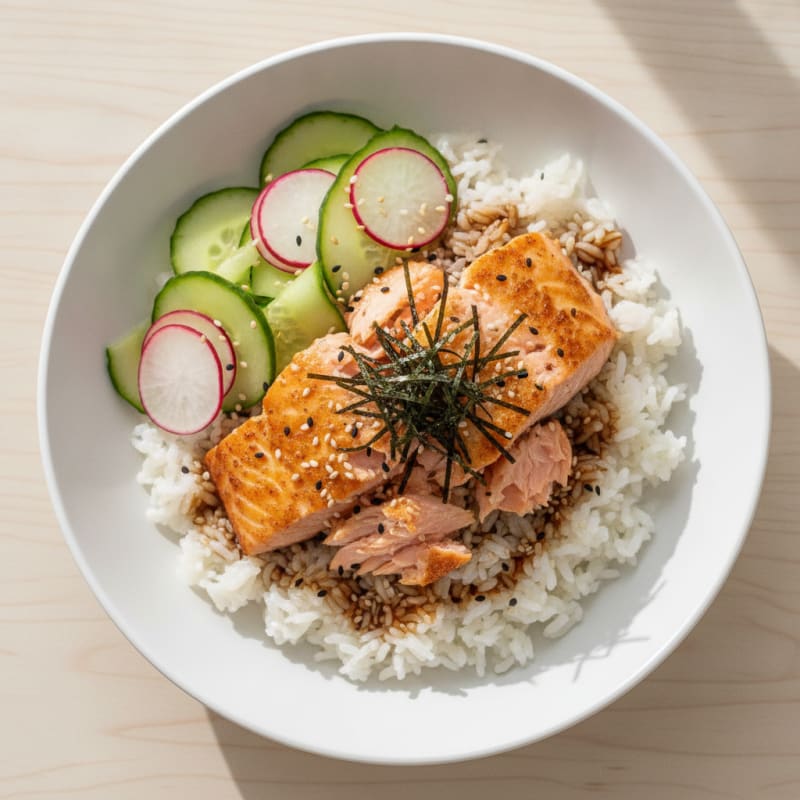 Salmon Sushi Rice Bowl