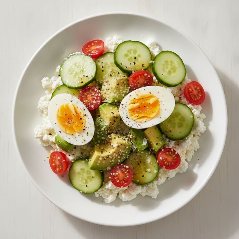 Savory Cottage Cheese Snack Bowl