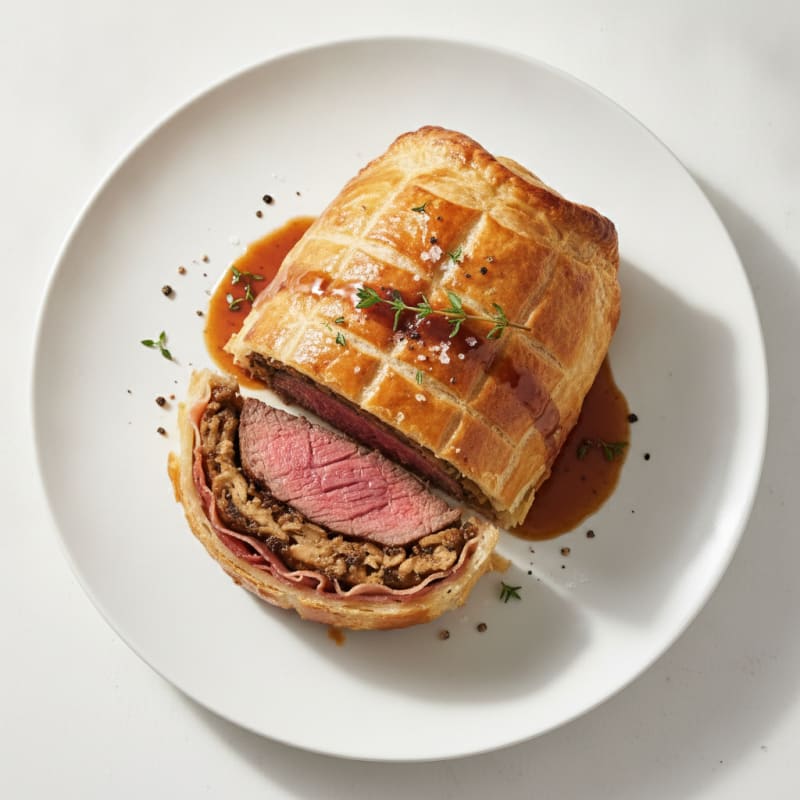 Classic Beef Wellington with Mushroom Duxelles