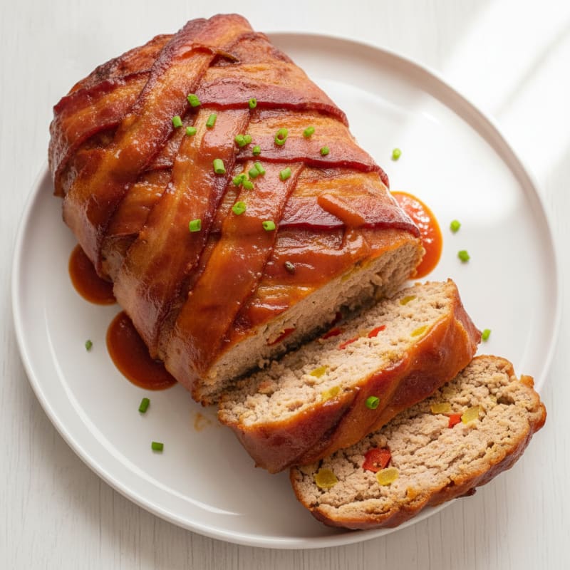 BBQ Bacon-Wrapped Meatloaf