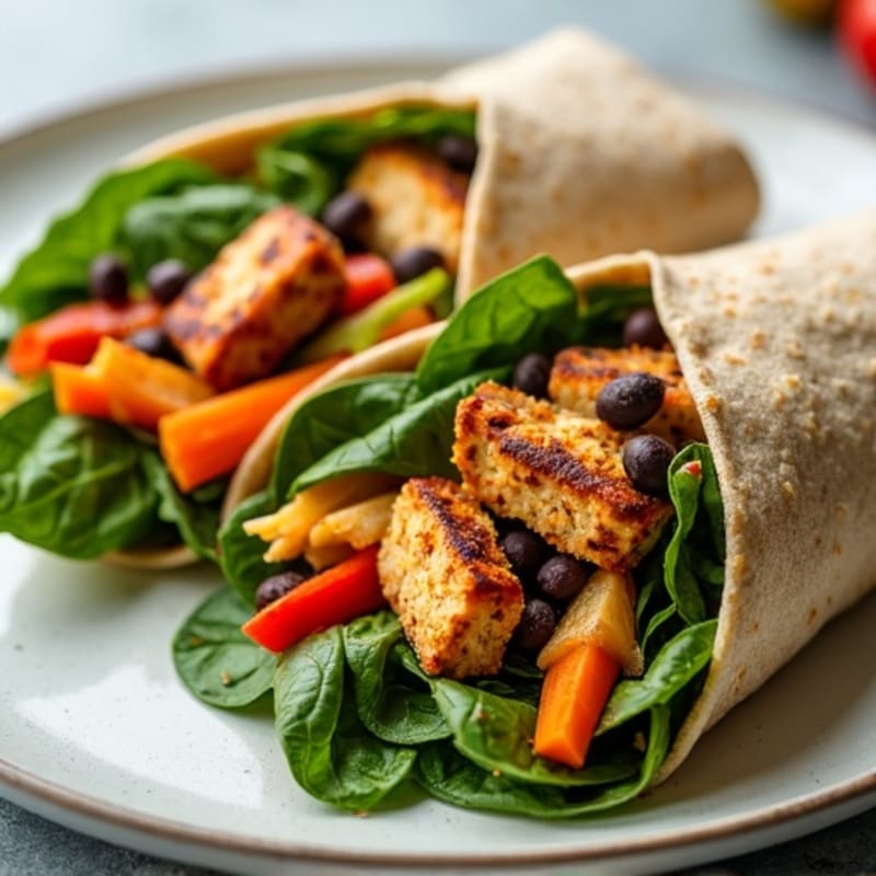 Fresh Veggie Hummus Wrap