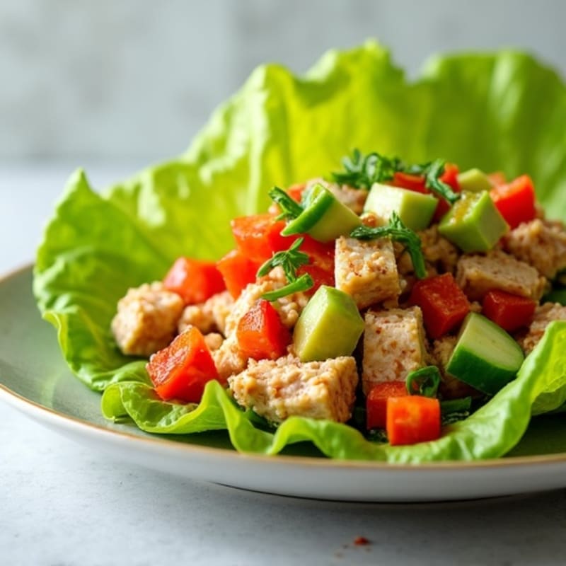 Spicy Tuna Lettuce Wraps