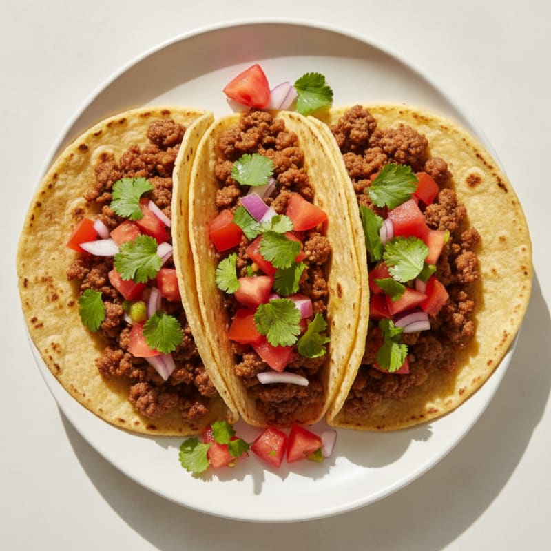 Savory Ground Beef Tacos with Fresh Salsa