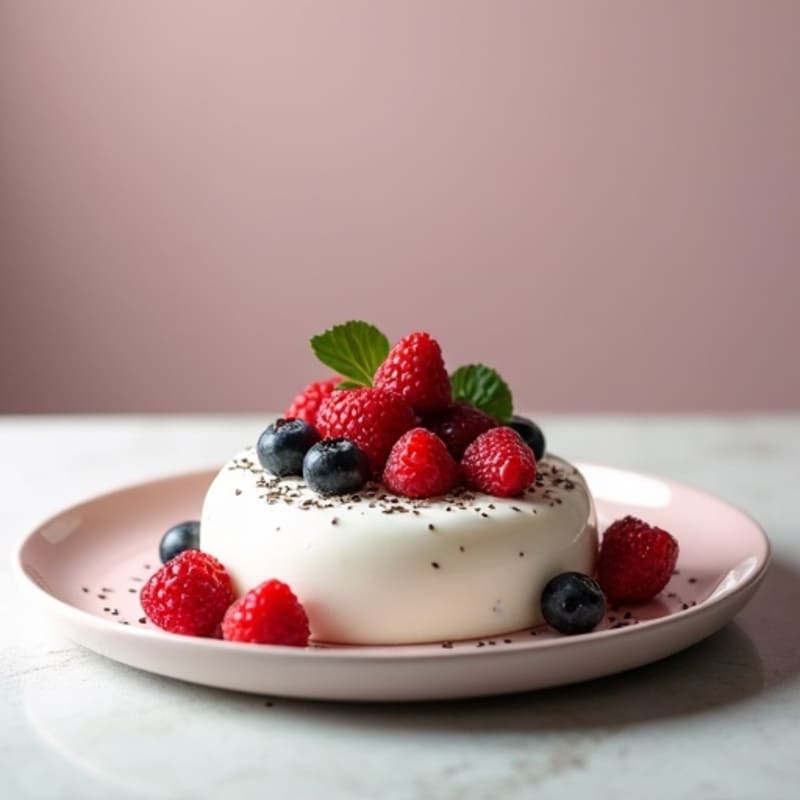 Silky Greek Yogurt Protein Mousse with Berries