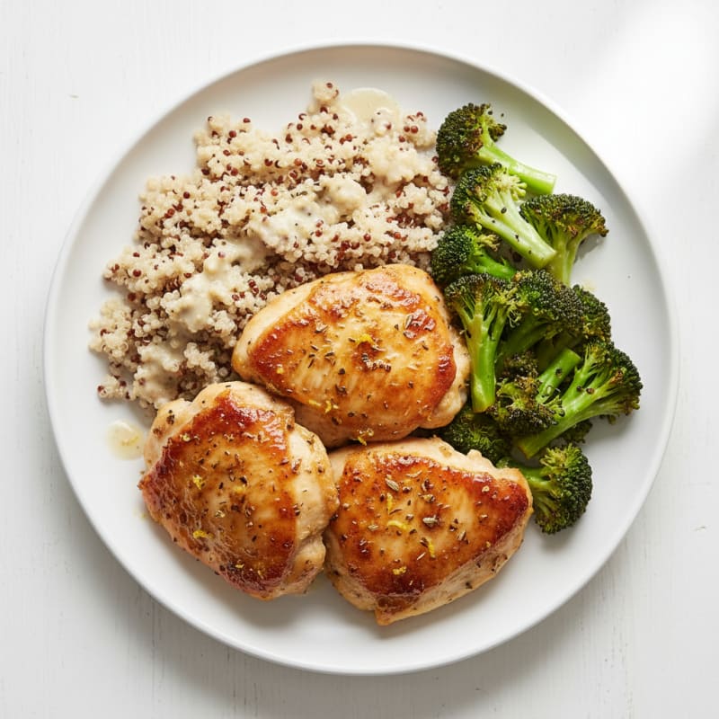 Lemon-Herb Yogurt Air-Fried Chicken Thighs